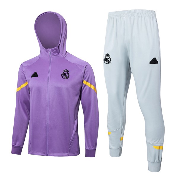 Chandal Con Capucha Real Madrid 2024 2025 Purpura 3